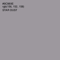 #9C989E - Star Dust Color Image